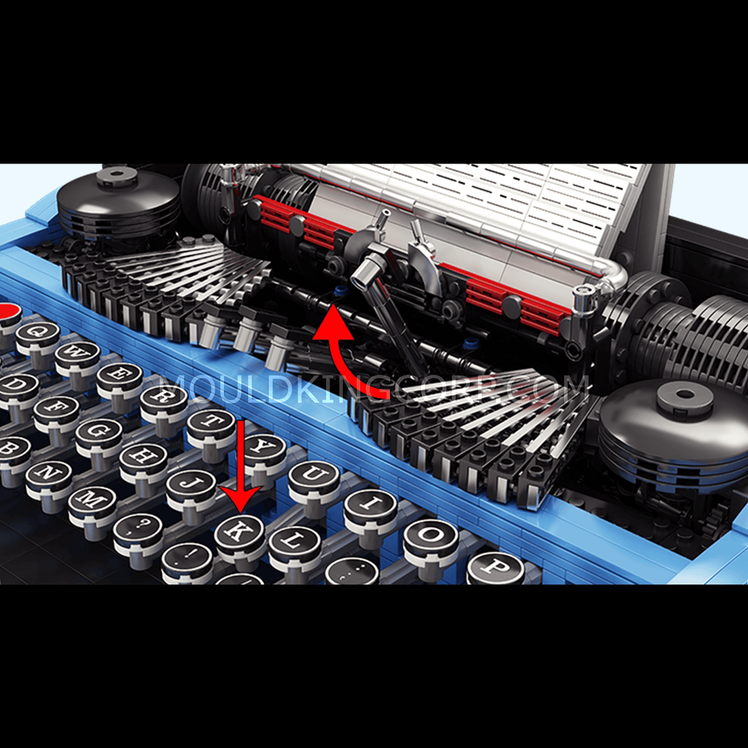MOULD KING 10032 Retro Typewriter Building Toy Set | 2,139 PCS