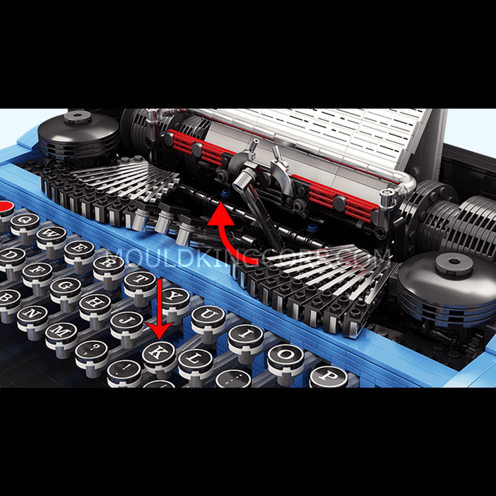 MOULD KING 10032 Retro Typewriter Building Toy Set | 2,139 PCS