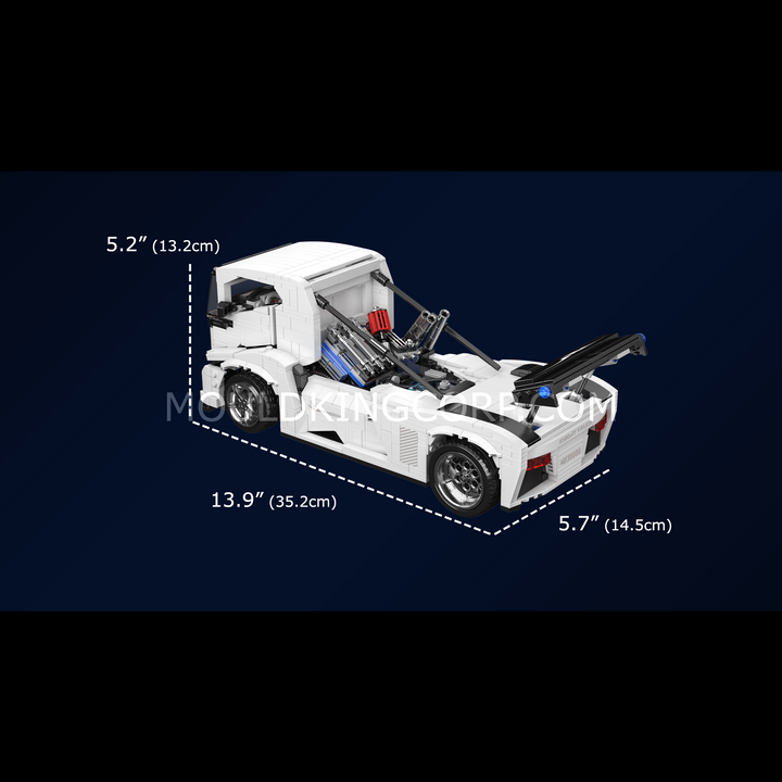 Mould King 10036 Racing Truck Model Building Set | 1,604 Pcs