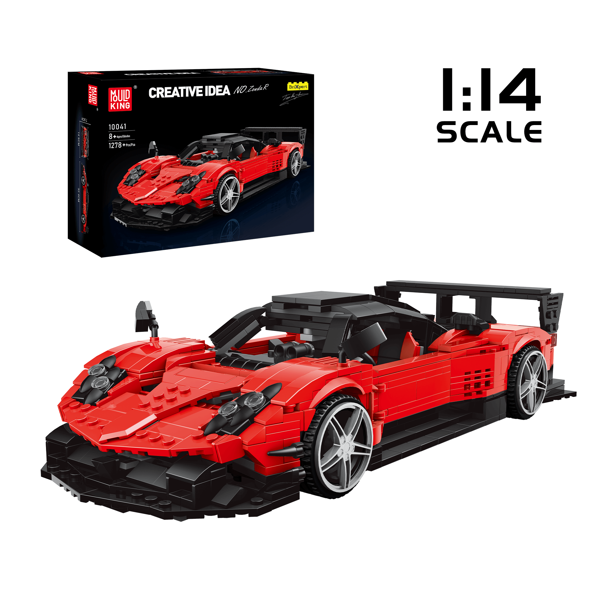 MOULD KING 10041 Zonda R Sports Car Model Building Set