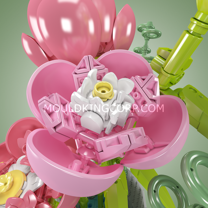 Matrijzenkoning 10059 Pioenbloemen boeket bouwpakket | 866 stuks