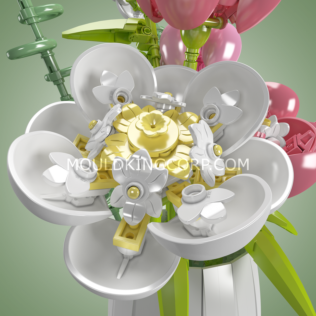 Matrijzenkoning 10059 Pioenbloemen boeket bouwpakket | 866 stuks