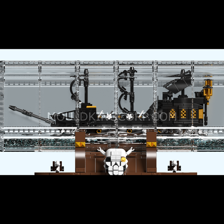 Mould King 10065 Schwarzes Piratenschiff-in-der-Flasche-Bauset | 2.206 Teile