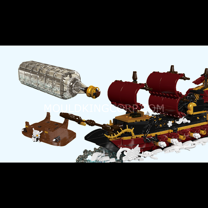 Mallenkoning 10066 Koningin Revenger schip-in-een-fles bouwset | 2.488 stuks