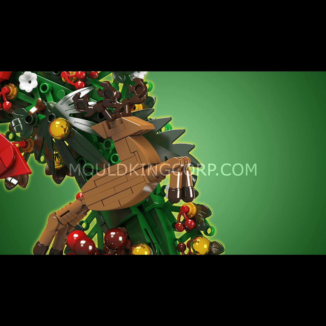 Mould King 10073 Christmas Eucalyptus Wreath Building Set | 1,002 PCS