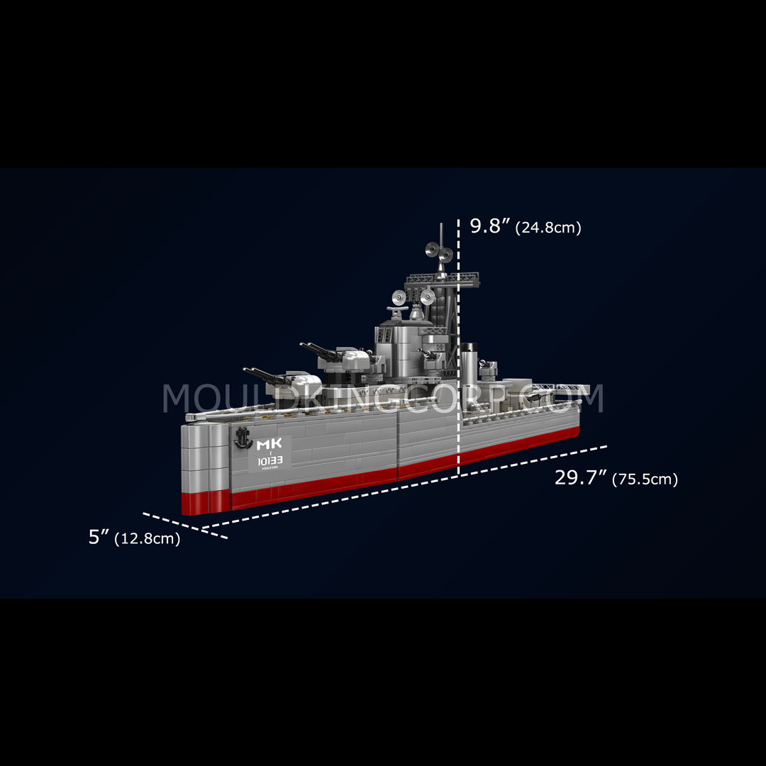Mould King 10133 Coffret de construction de destroyer de classe Battle | 1 815 pièces