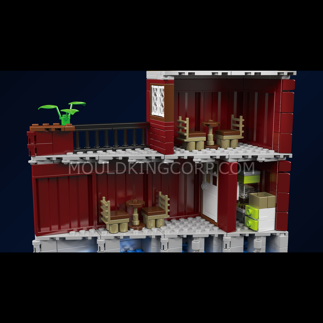 Mould King 10143 Seaside Restaurant Block Building Set | 989 Pcs