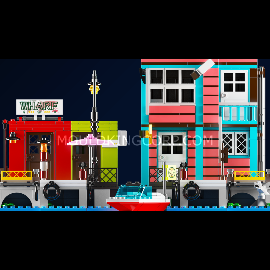 Mould King 10148 Wharf Inn Block Building Set | 782 Pcs