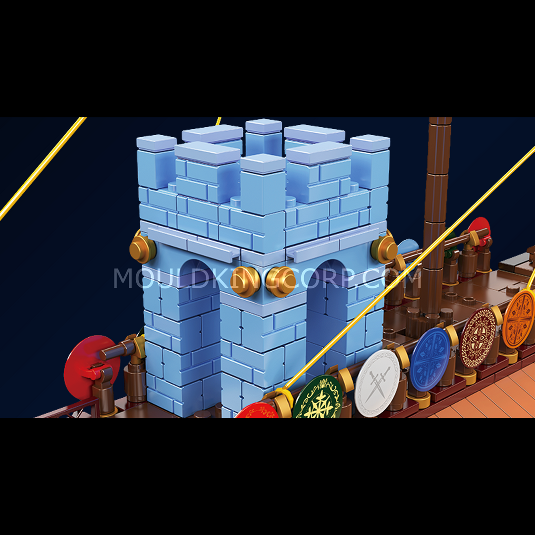 Mould King 10156 Römisches Imperium Kriegsschiff Bausatz | 1.466 Teile