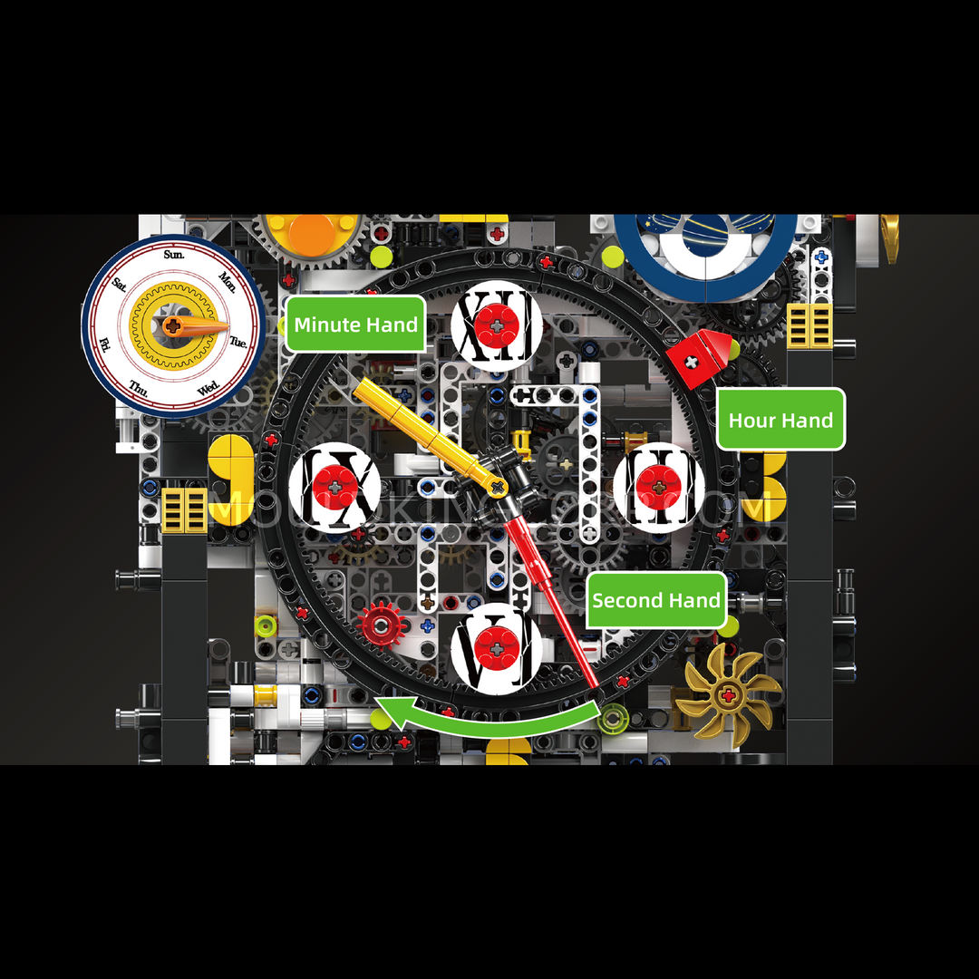 Mould King 10159 Cyberpunk Mechanische Uhr Bausatz | 3.181 Teile