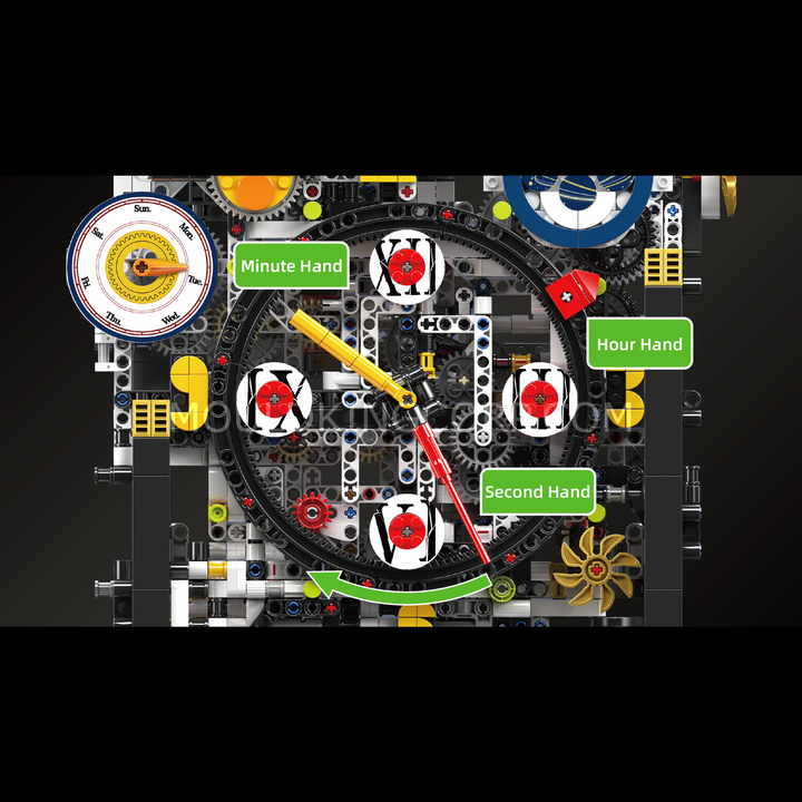 Mould King 10159 Cyberpunk Mechanische Uhr Bausatz | 3.181 Teile