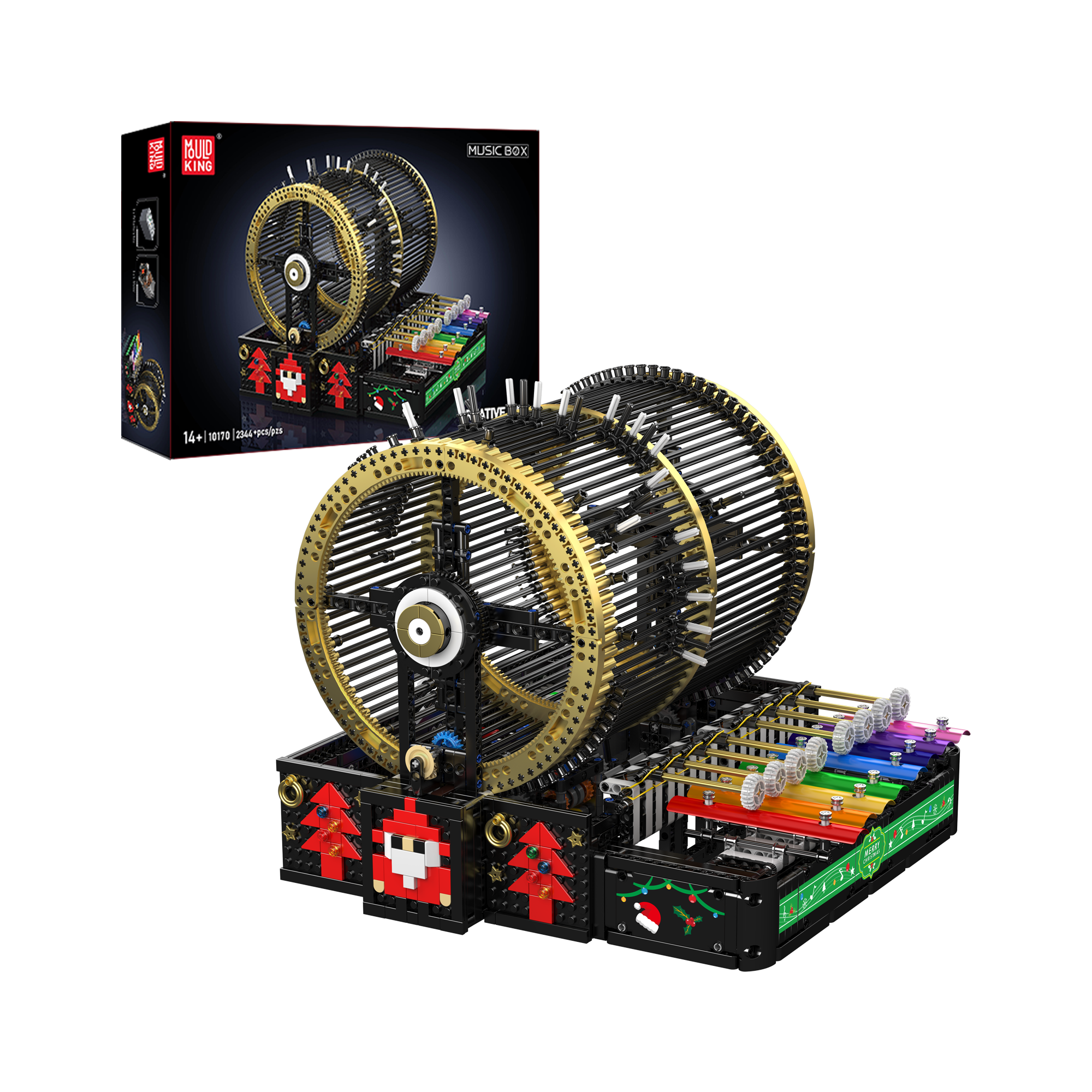 Mould King 10170 Rotating Drum Melody Music Box Building Kit