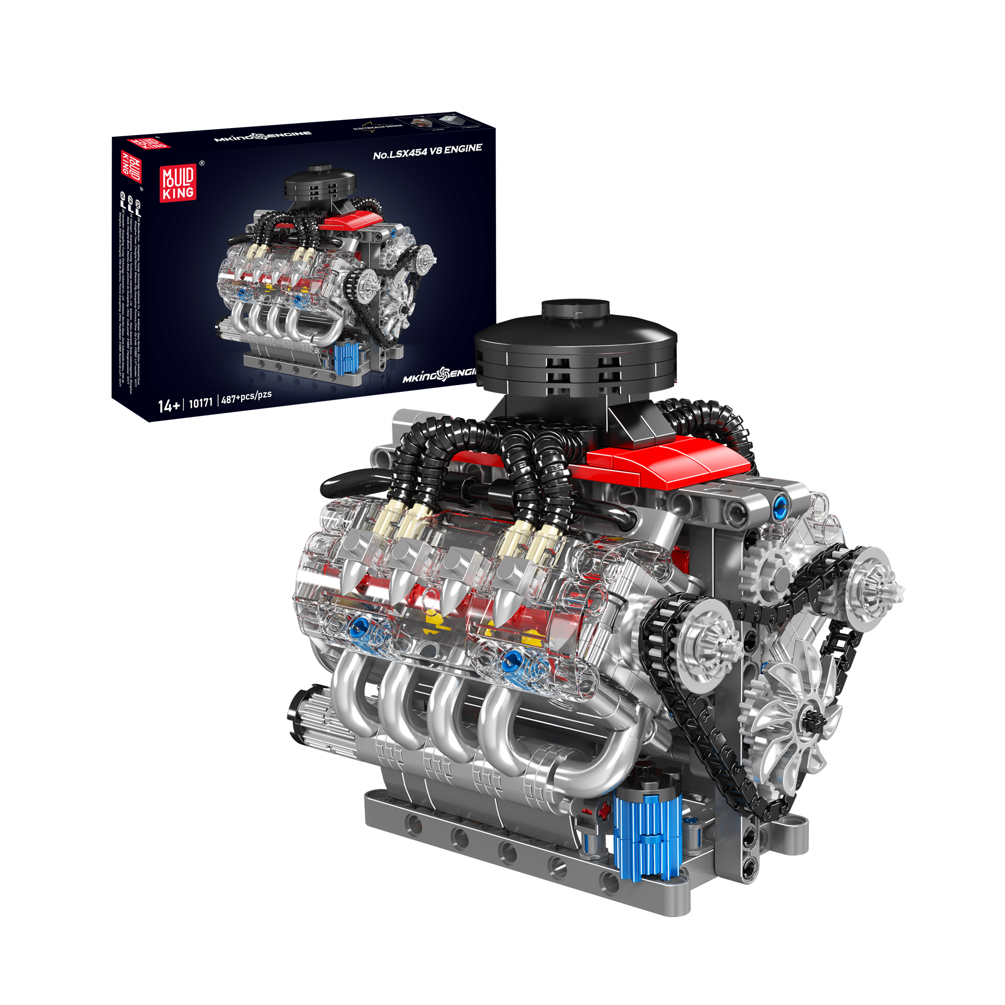 L BUILD 
デスティニーガンダム（フルパッケージ） 2024 Mould King 10171 Chevy LSX454 Motorized V8 Engine Building