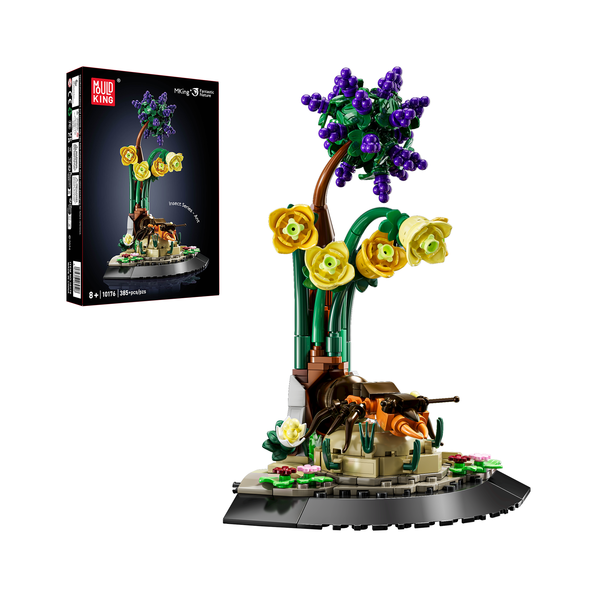 Mould King 10176 Ant and Blooming Plant Building Set | 385 Pcs