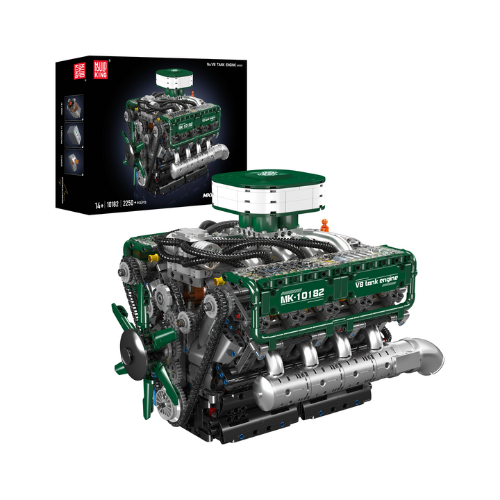 Mould King 10182 Kit de construction de moteur de char V8 motorisé | 2 250 pièces