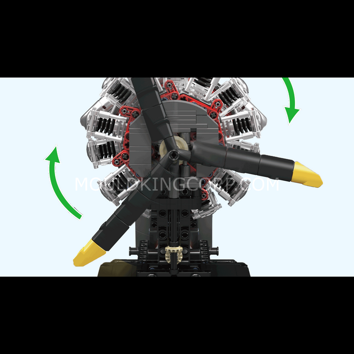 Mallenkoning 10211 Radiale Vliegtuigmotor Bouwpakket | 1.147 Stuks