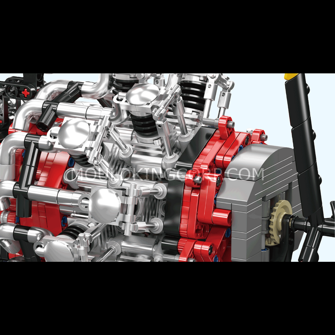Mallenkoning 10211 Radiale Vliegtuigmotor Bouwpakket | 1.147 Stuks