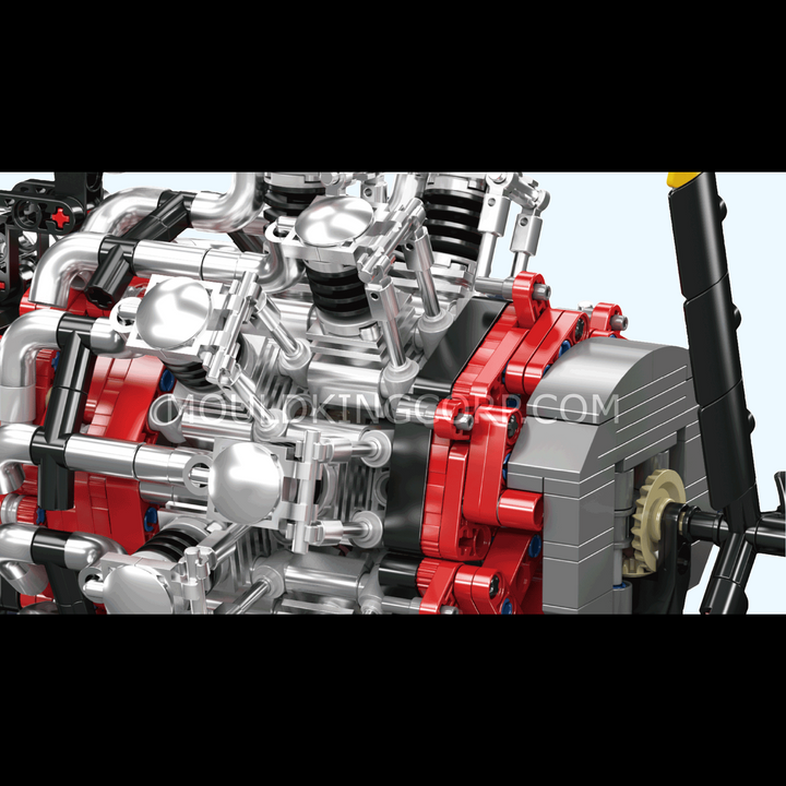Mallenkoning 10211 Radiale Vliegtuigmotor Bouwpakket | 1.147 Stuks