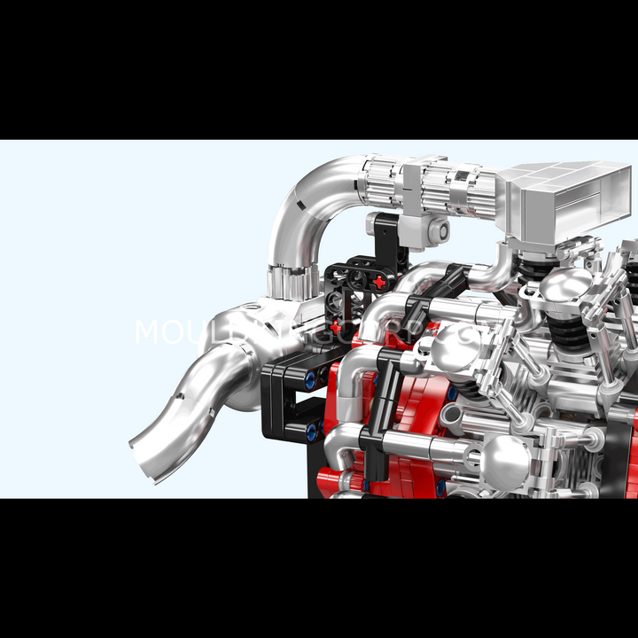 Mallenkoning 10211 Radiale Vliegtuigmotor Bouwpakket | 1.147 Stuks