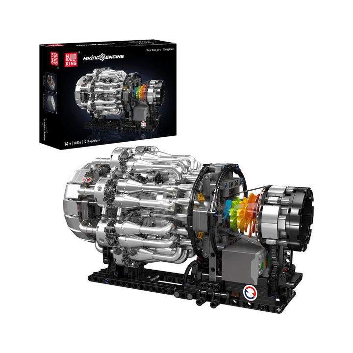 Mallenkoning 10216 Turbojet Motor Mechanische Modelbouwset | 1.214 Stuks