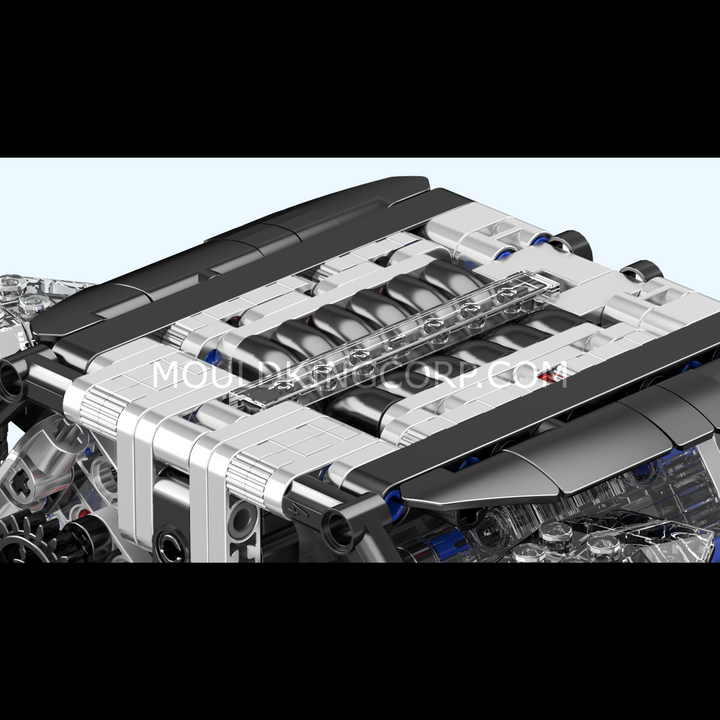 Mallenkoning 10230 W12 Twin Turbo Motor Modelbouwset | 871 Stuks
