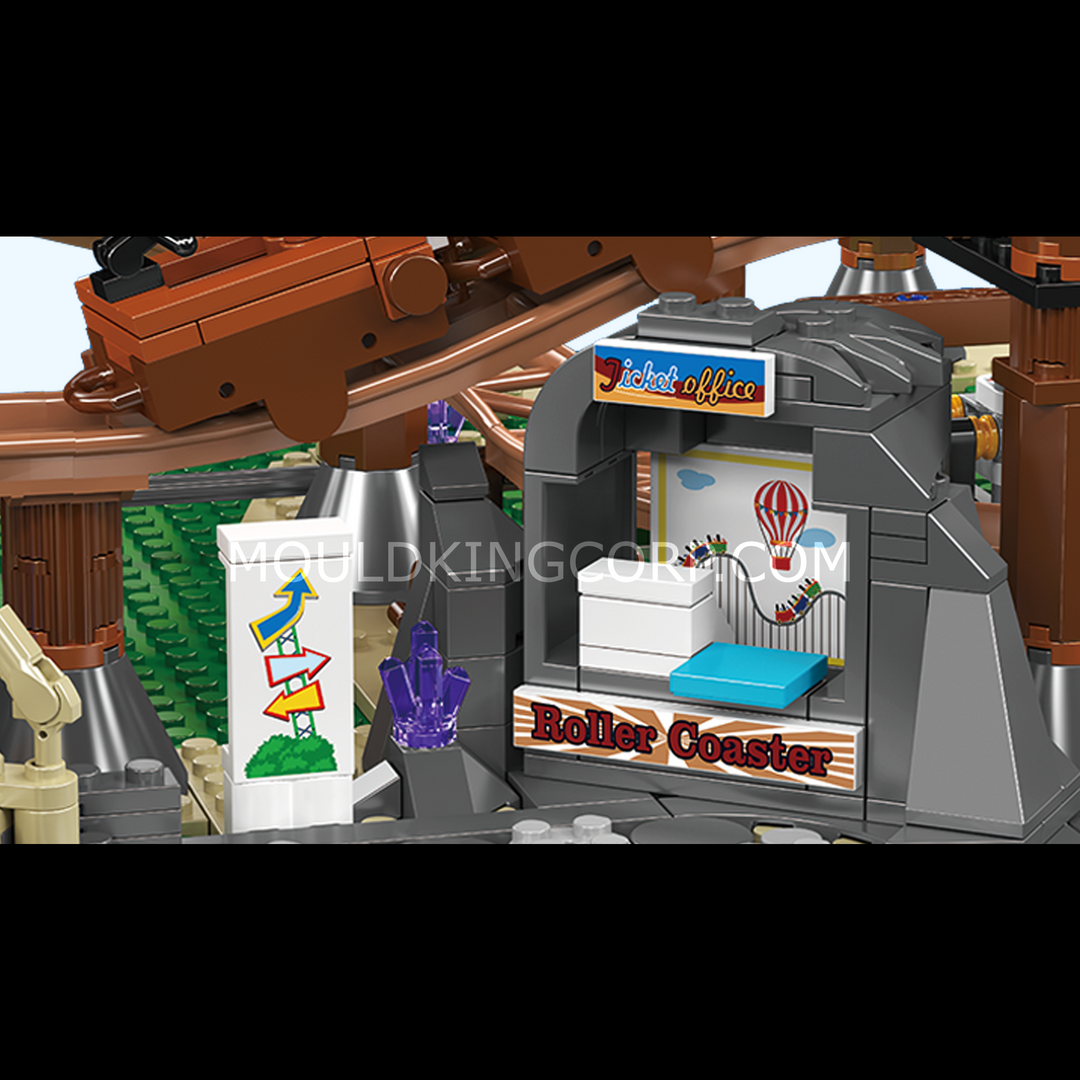 Mould King 11013 Jeu de construction de montagnes russes à double hélice | 2 174 pièces