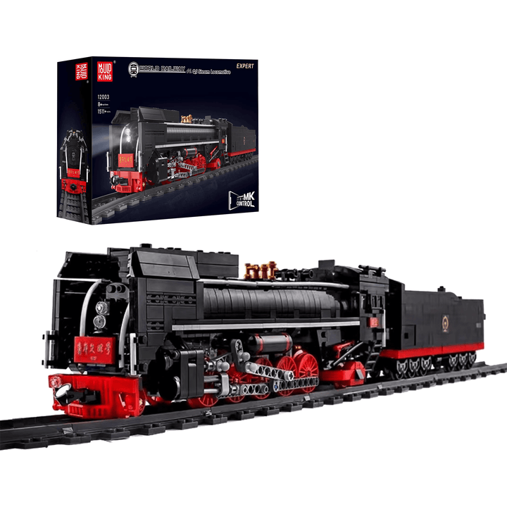 MOULD KING 12003 QJ Steam Locomotive Building Set | 1,511 PCS