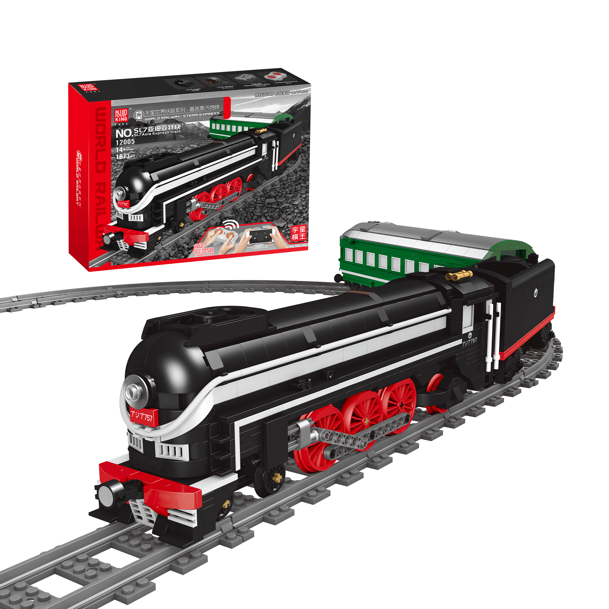 Orient Express-French Railways SNCF 231 Steam Locomotive Train With Motor  MOULD KING 12025 Official Store