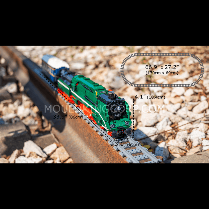 MOULD KING 12007 BR18 201 Duitse Express Trein Op Afstand Bestuurbare Bouwset | 2.348 PCS