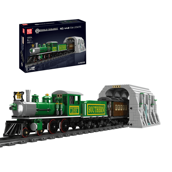 Mould King 12024 4-4-0 Steam Locomotives Building Set | 1,212 PCS