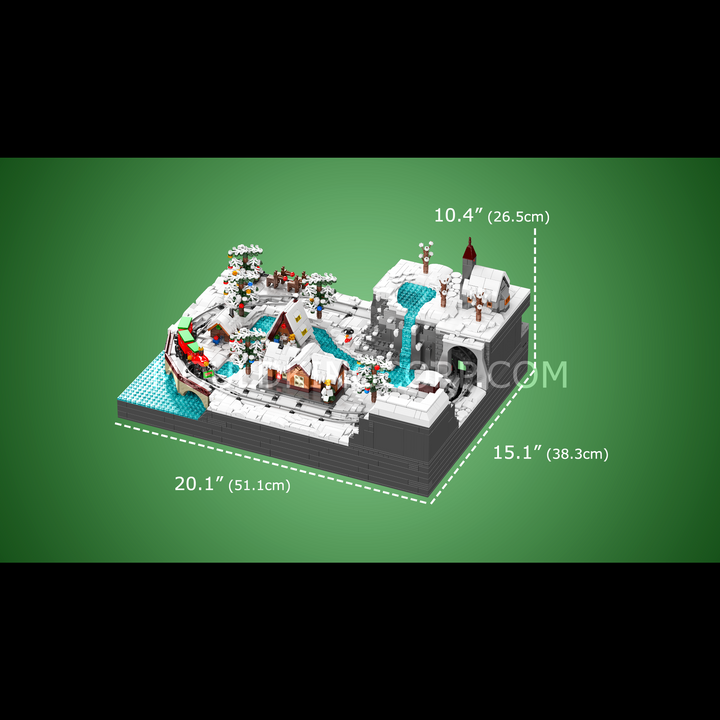 Mould King 12029 Jeu de construction Train de Noël Wonderland | 4 232 pièces