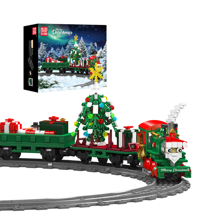 Mould King 12039 Christmas Train ESU KG230 Diesel Locomotive Building Set | 922 Pcs