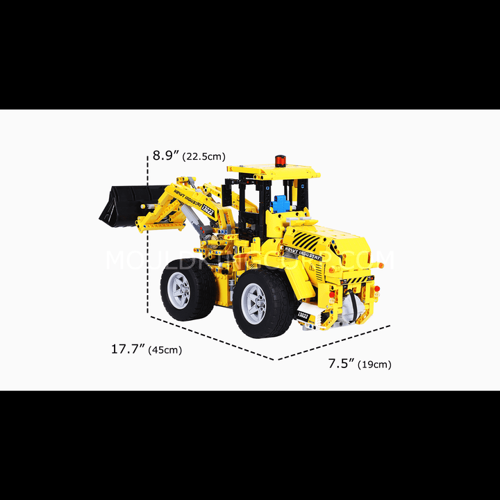 Mould King 13122S Remote Controlled Bucket Loader Building Set | 1582 Pcs