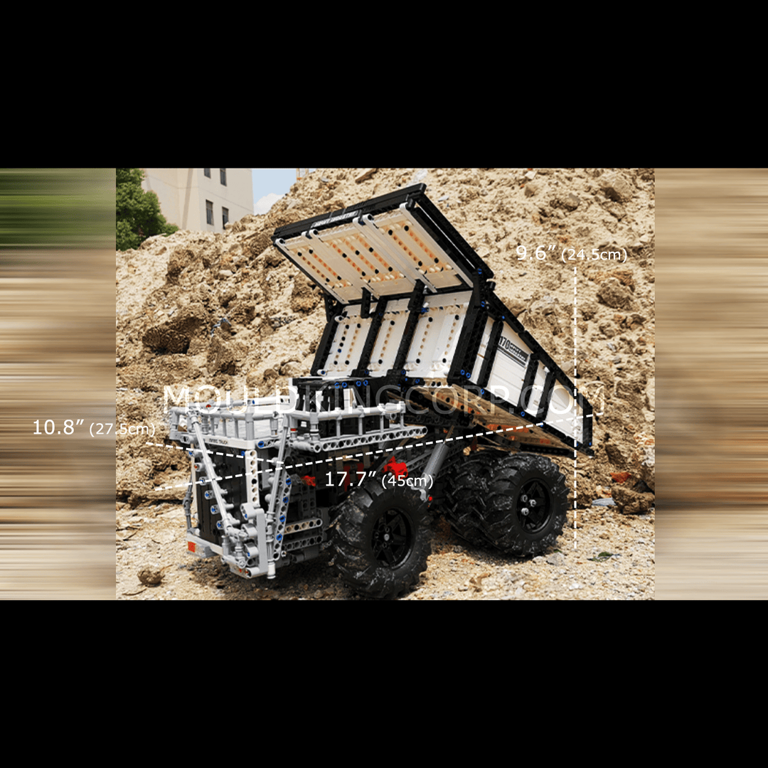Camion à benne basculante minier télécommandé MOULD KING 13170 | 2 044 pièces