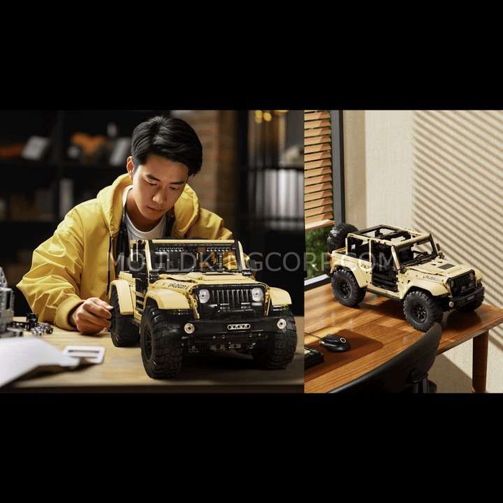 Mould King 13184 Ensemble de construction télécommandé tout-terrain Wrangler | 3 621 pièces