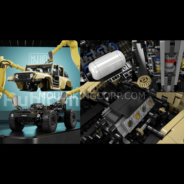 Mould King 13184 Ensemble de construction télécommandé tout-terrain Wrangler | 3 621 pièces