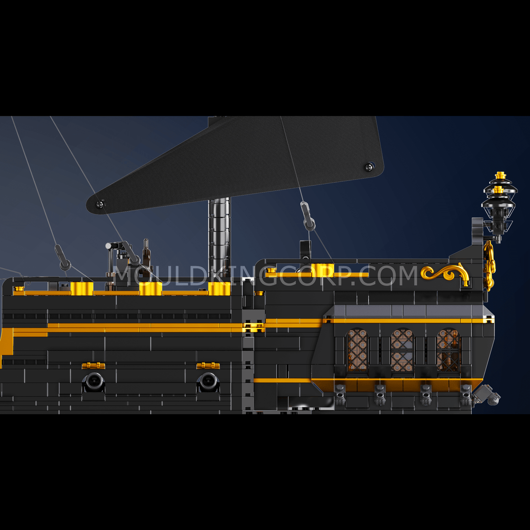 MOULD KING 13186 Schwarzes Piratenschiff-Baumodellset | 4.794 PCS