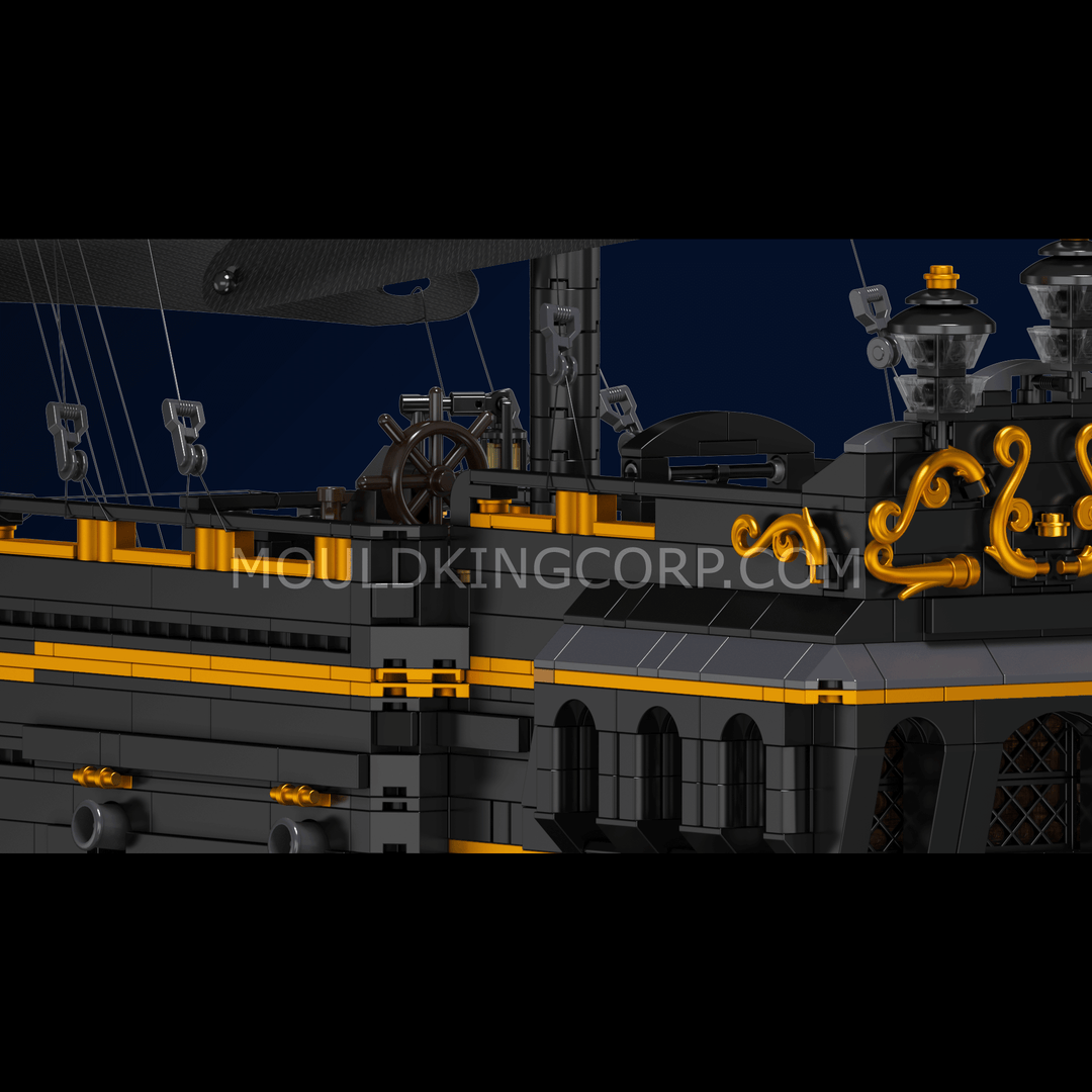 MOULD KING 13186 Schwarzes Piratenschiff-Baumodellset | 4.794 PCS
