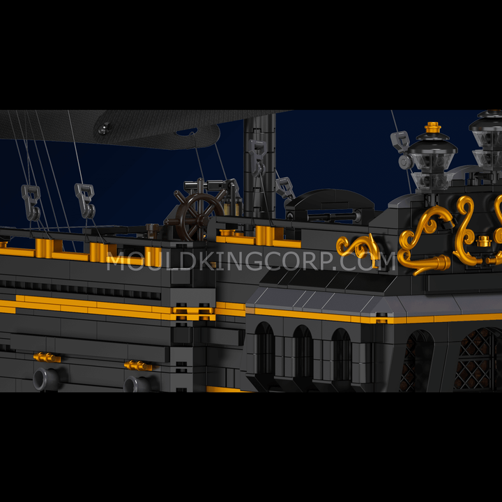 MOULD KING 13186 Schwarzes Piratenschiff-Baumodellset | 4.794 PCS