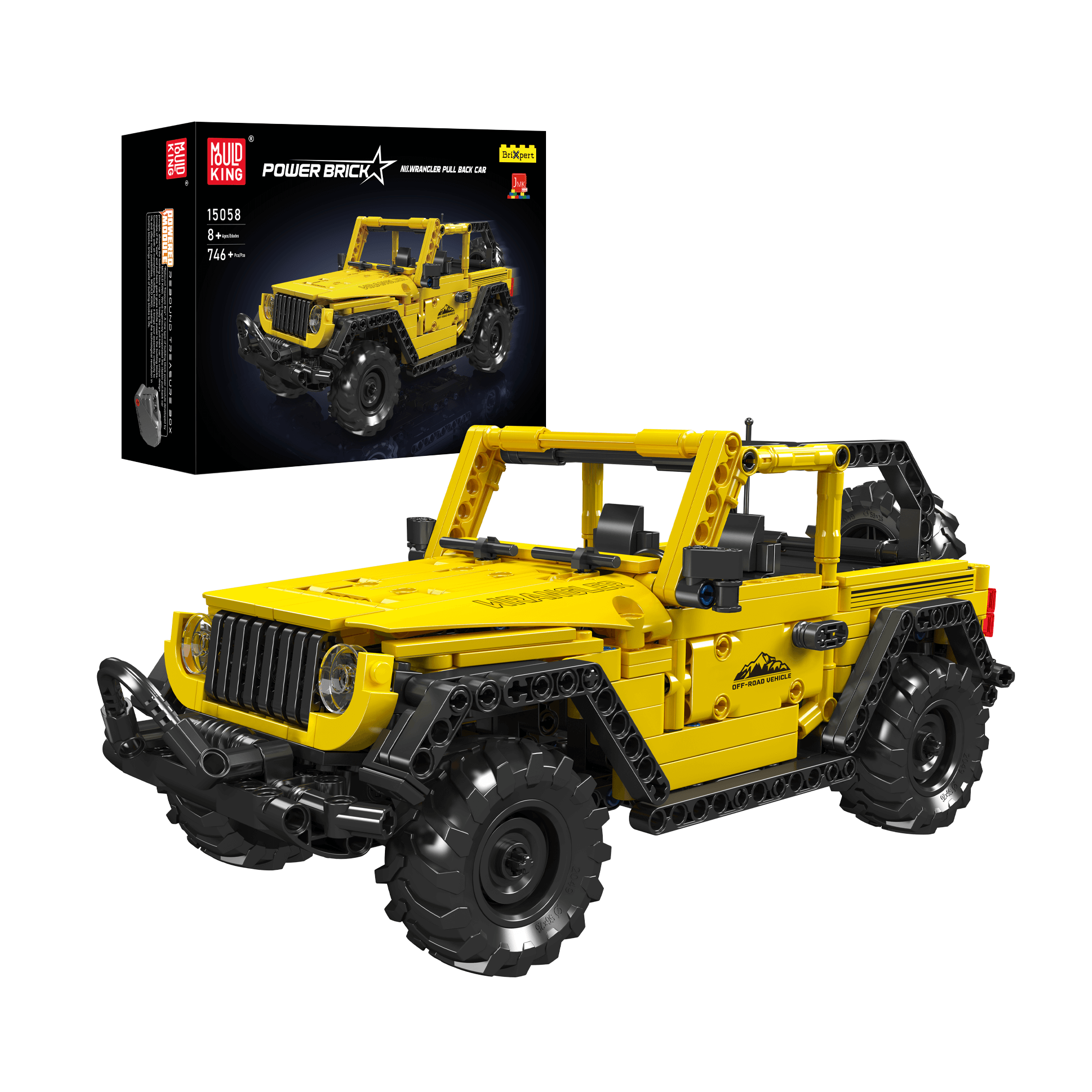 Mould King 15058 Wrangler Off-road Car Model Building Set | 746