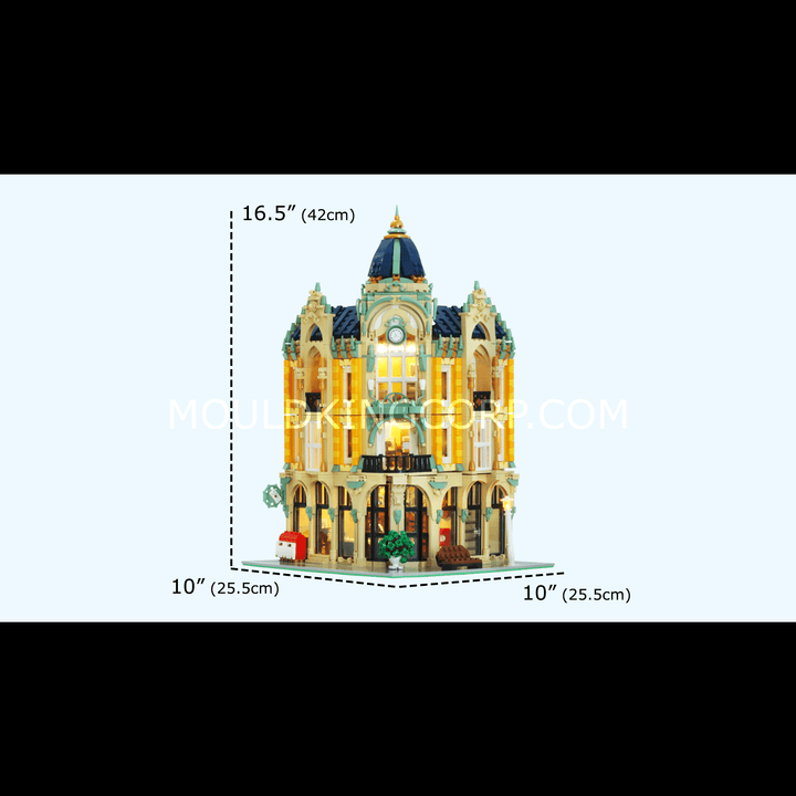 MOULD KING 16010 Cornor Post Office-Bausatz | 4.030 Teile