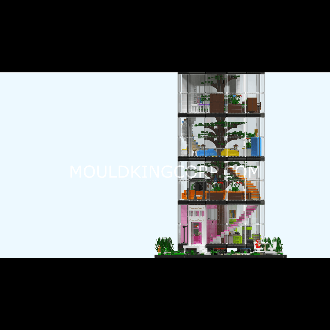 Mould King 16013 Transparent Urban Oasis Bausatz | 3.466 Teile