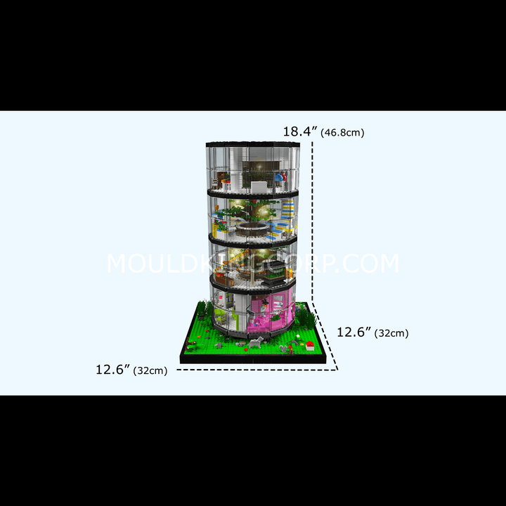 Mould King 16013 Transparent Urban Oasis Bausatz | 3.466 Teile