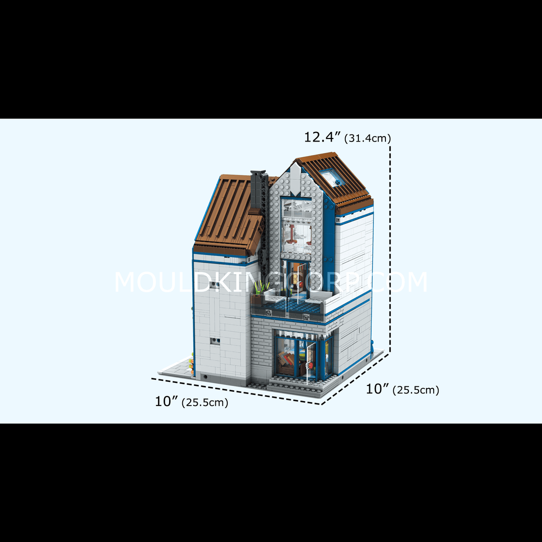 Mould King 16022 Moderner Bibliotheksbausatz | 2.788 Teile