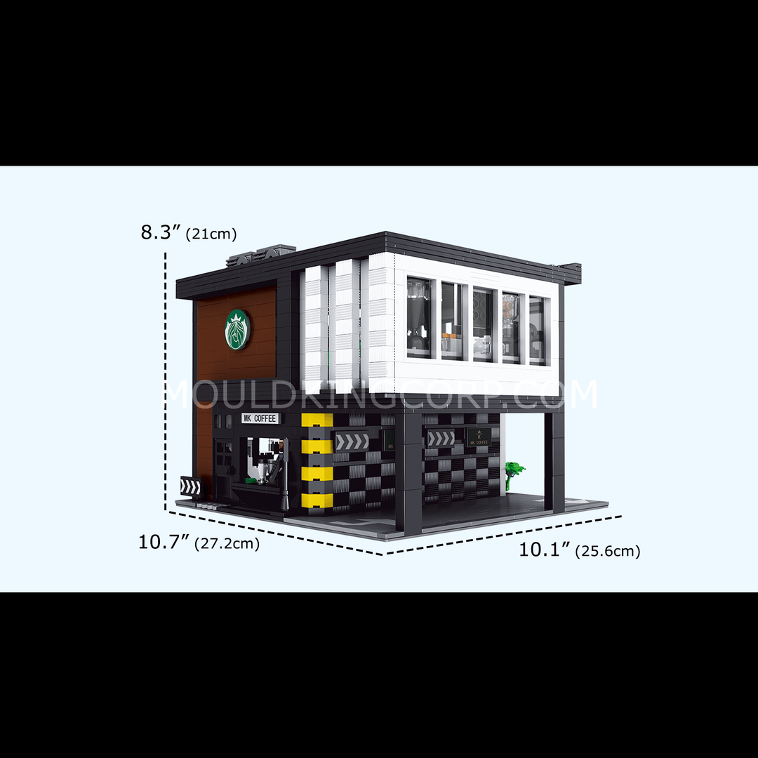 Mallenkoning 16036 Moderne Koffieshop MOC Bouwset | 2.728 Sets