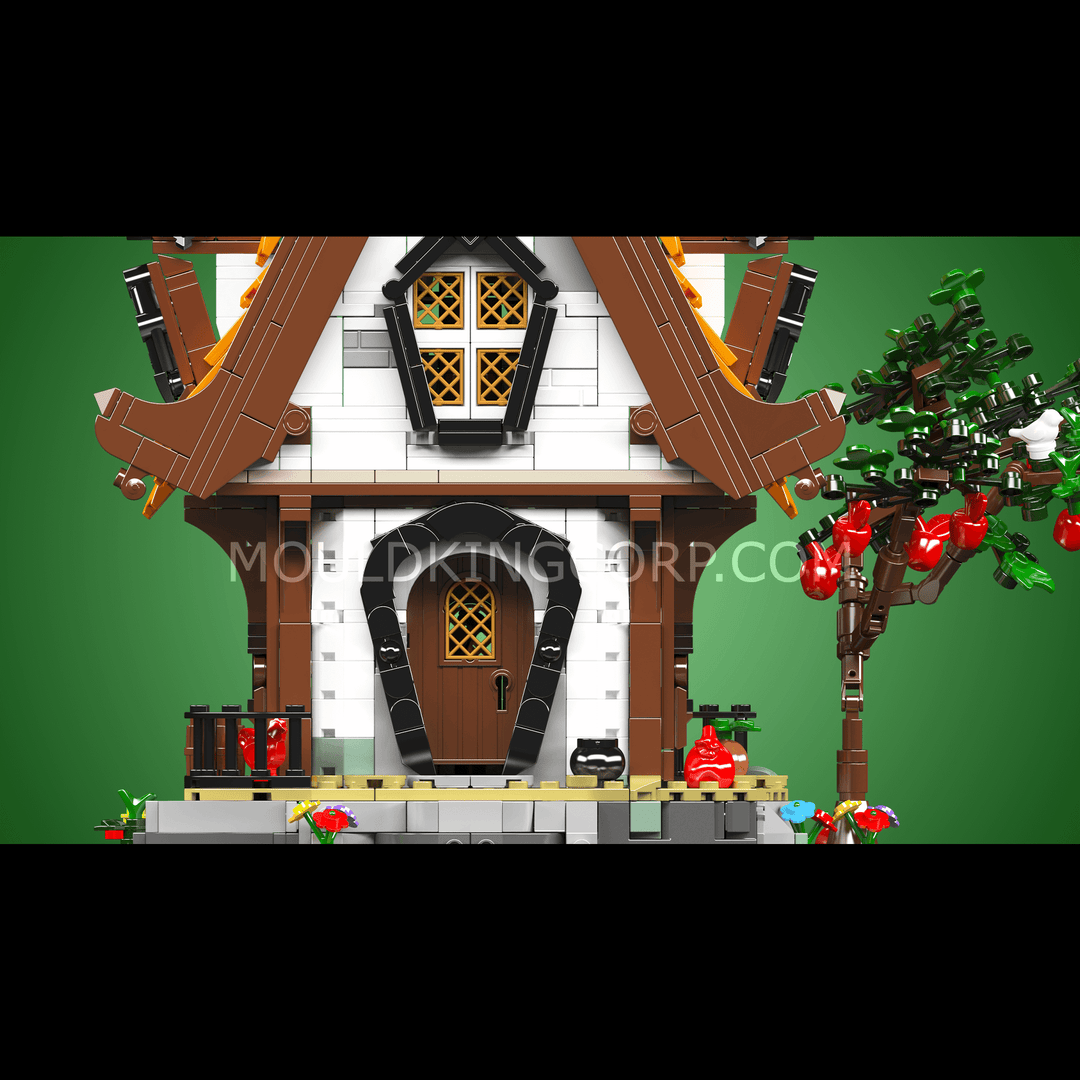 Mould King 16054 Medieval World Log Cabin Building Set | 2,192 Pcs