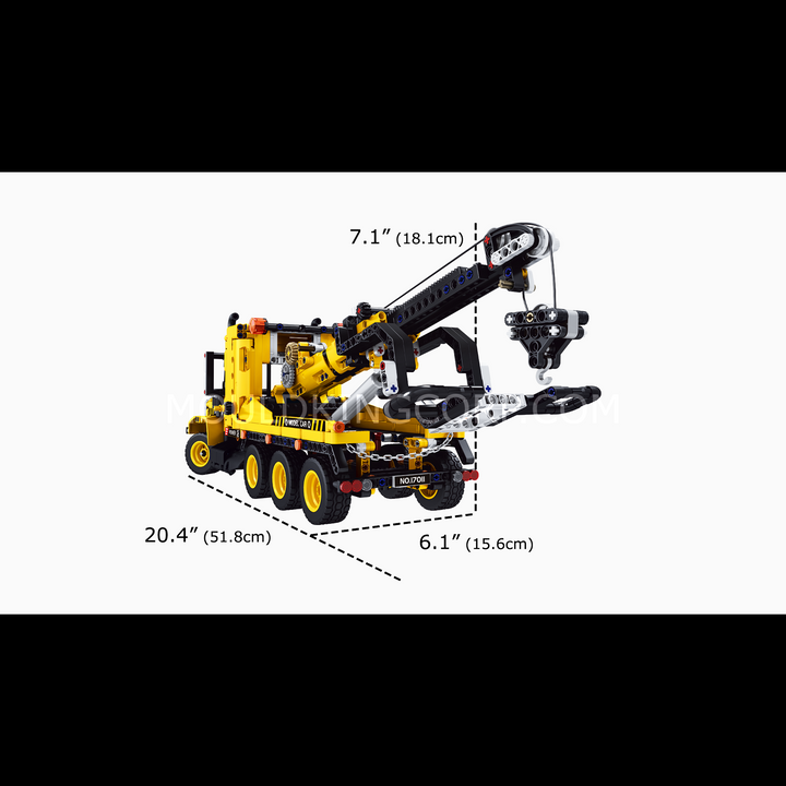 MOULD KING 17011 Road Trailer Building Block Set | 1,277 PCS