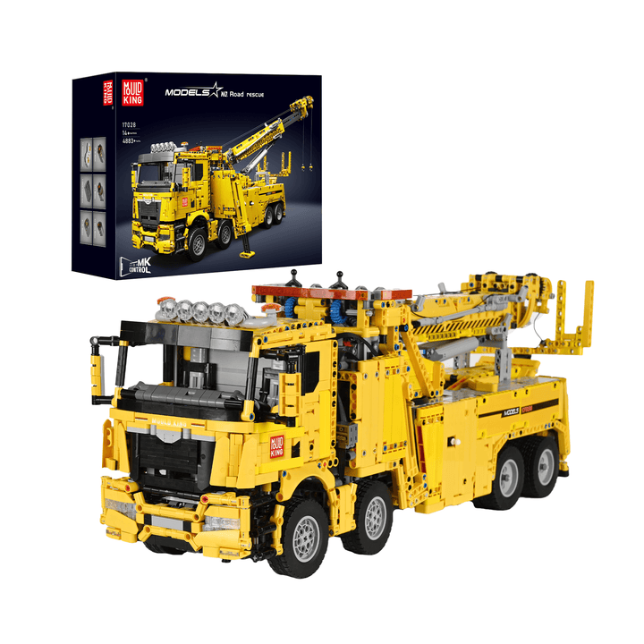 MOULD KING 17028 Brandweer- en reddingswagenbouwset met afstandsbediening | 4.883 PAKS