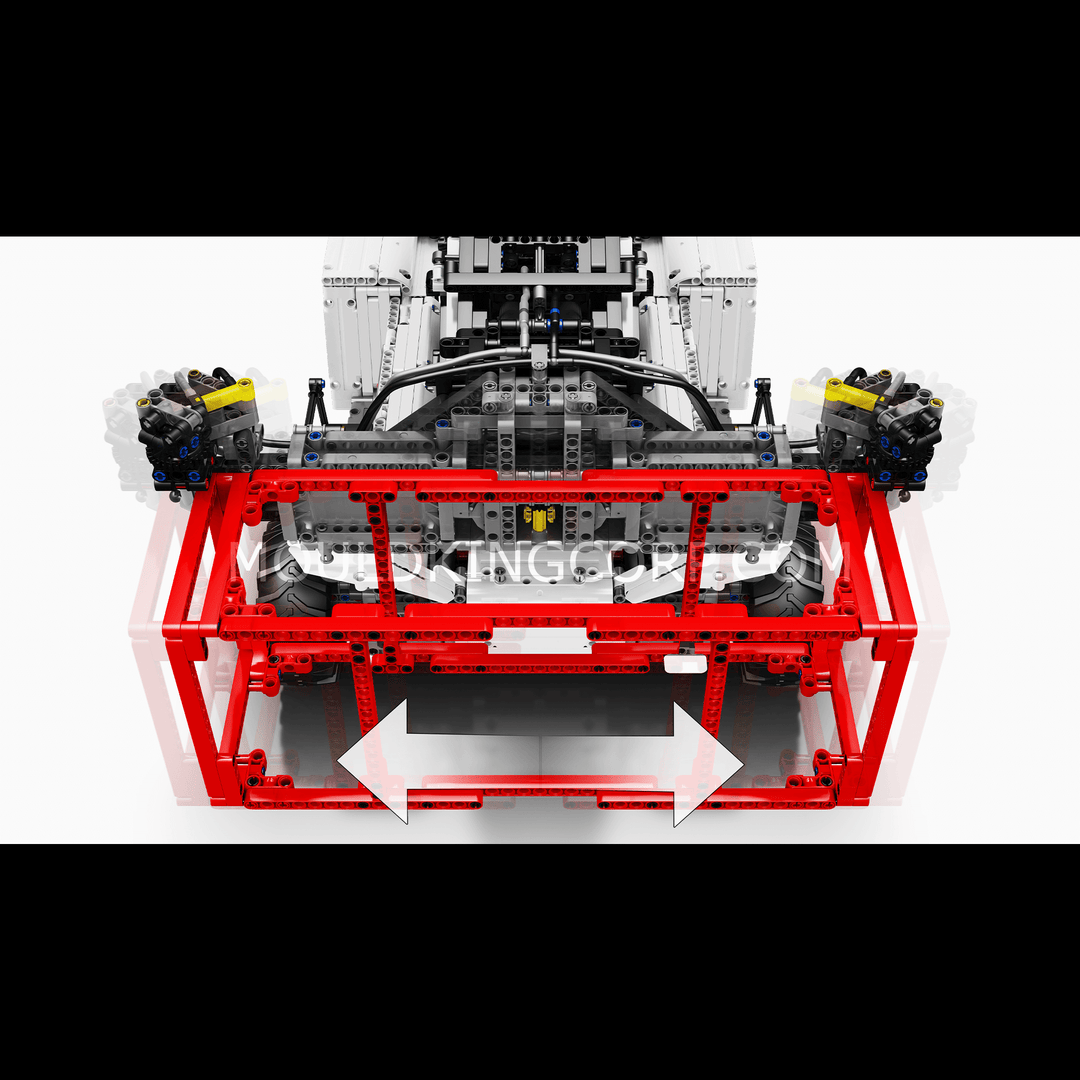 Ensemble de construction télécommandé pour chariot élévateur à conteneurs MOULD KING 17029/17030 | 4 878 pièces