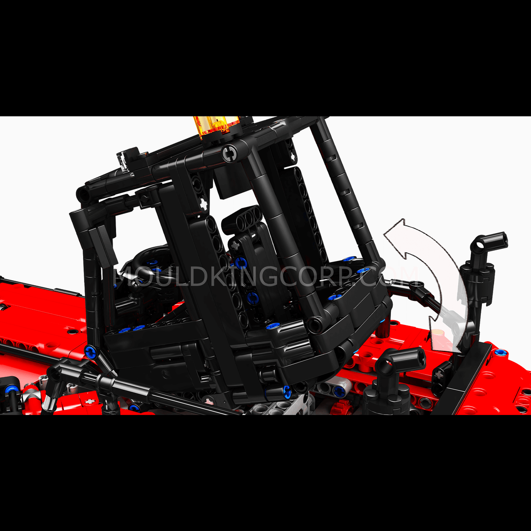 Ensemble de construction télécommandé pour chariot élévateur à conteneurs MOULD KING 17029/17030 | 4 878 pièces